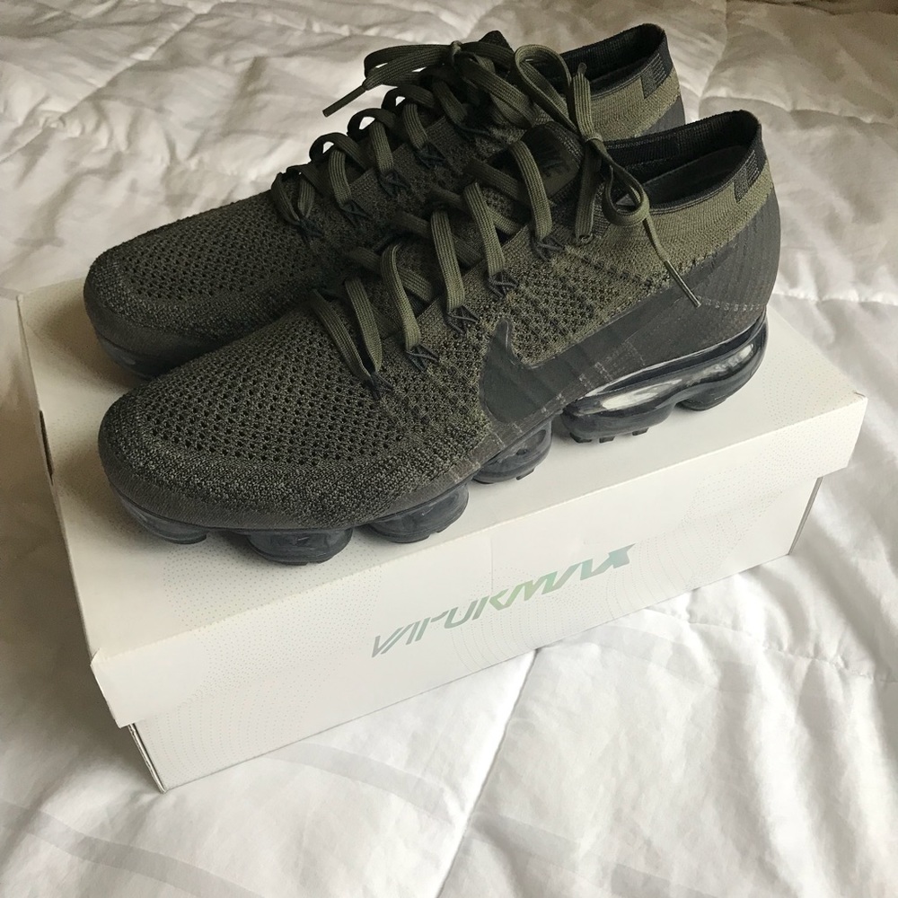 Nike Air Vapormax Flyknit Cargo Khaki Black Olive